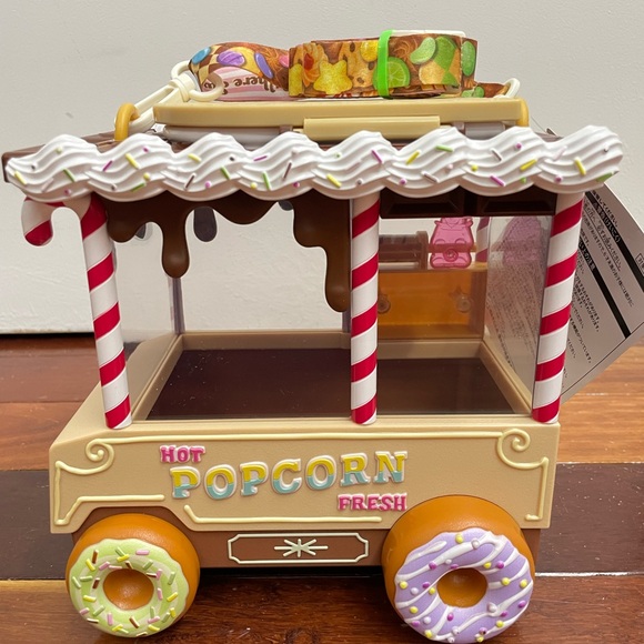 Disney Popcorn Toy Cart Cream and Brown Vehicle Toy - Picture 2 of 6
